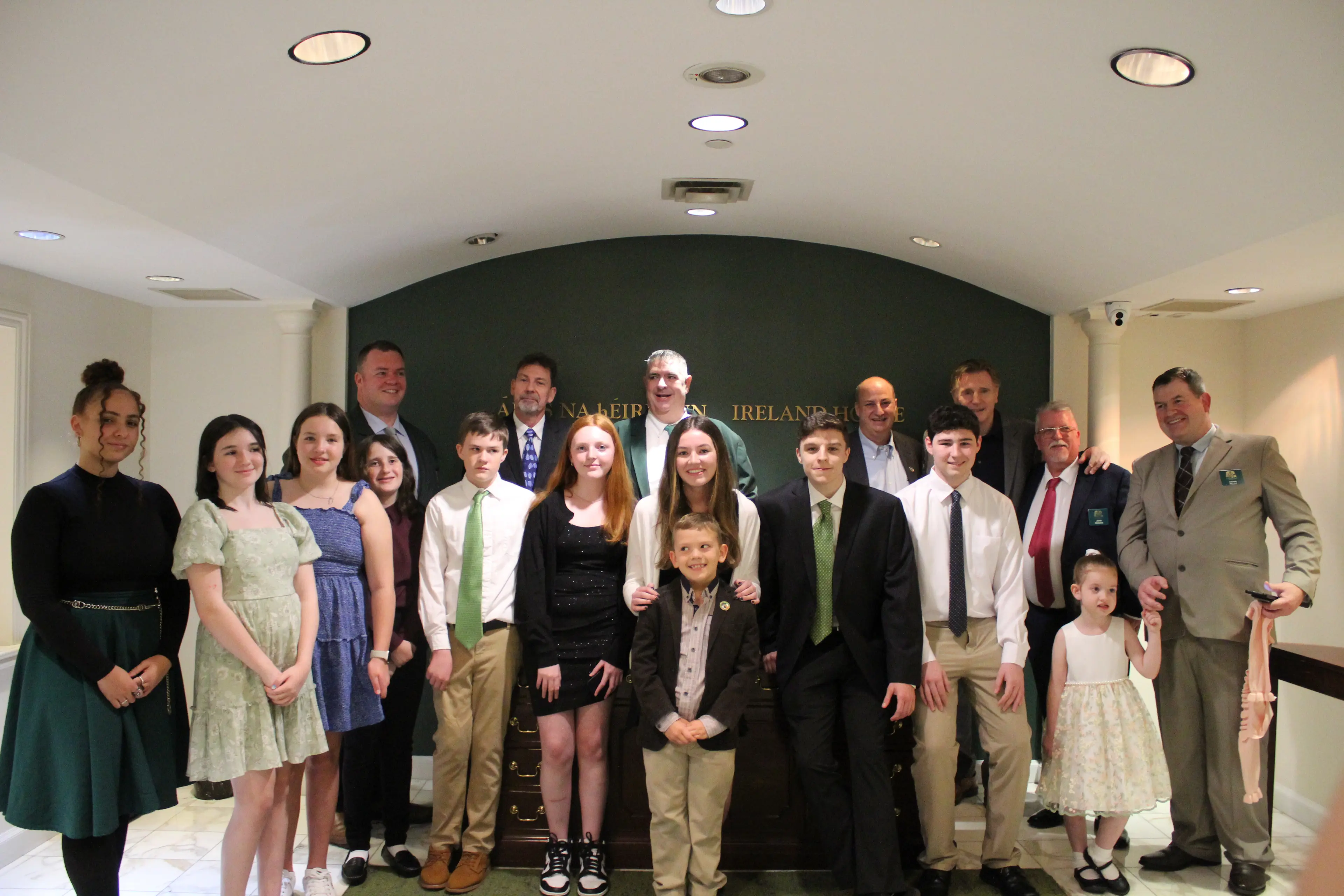 Guild scholarship recipients with Emerald Guild Society leadership at a scholarship gathering.